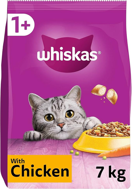 Whiskas 1+ Adult Dry Cat Food (Chicken) 7kg