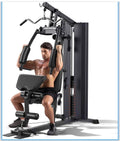 Multi-Functional Workout Station with 150lb Weight Stack, Chest Press, Lat Pull Down, Leg Extension & Preacher Curl Pad
