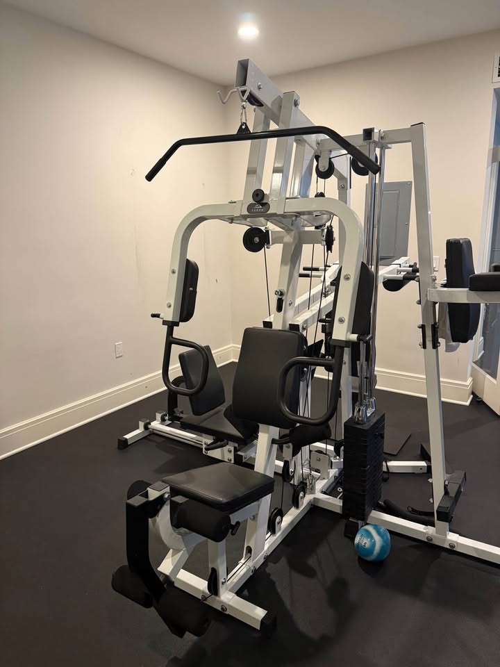 Pro-Series Multi-Station Home Gym – All-in-One Workout Machine with Weight Stack, Dip Station, Leg Press, and Pulley System for Full Body Strength Training