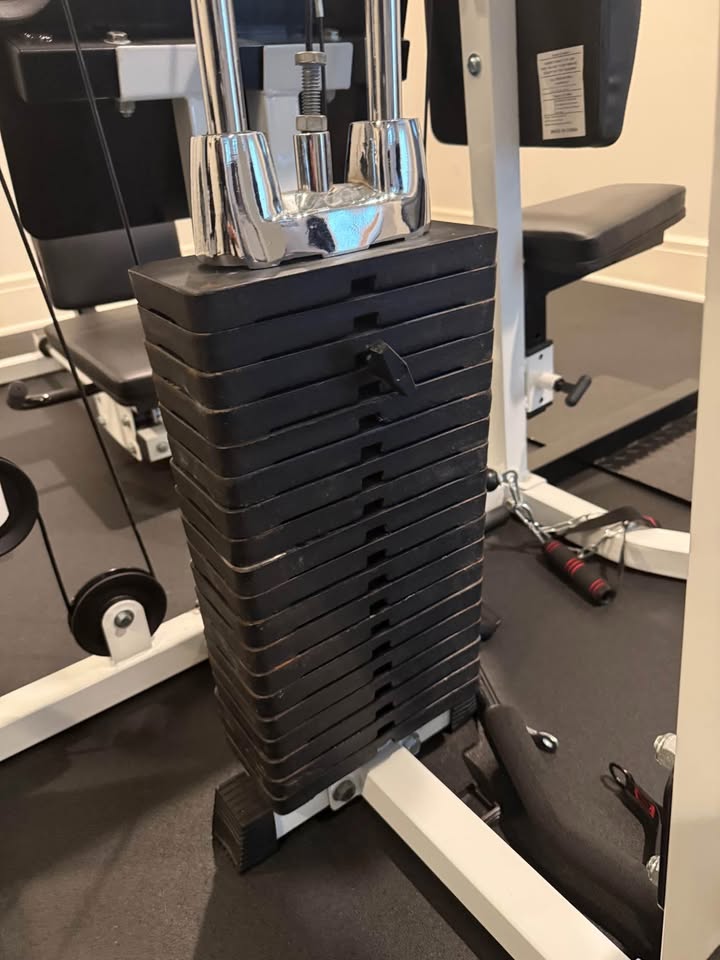 Pro-Series Multi-Station Home Gym – All-in-One Workout Machine with Weight Stack, Dip Station, Leg Press, and Pulley System for Full Body Strength Training