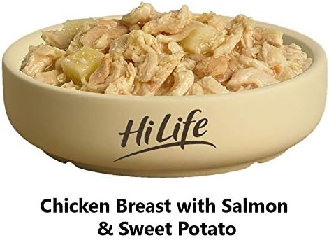HiLife it's only natural Wet Dog Food - The Luxury Wholesome Hamper with Chicken Breast, Tuna, Salmon, Beef, Vegetables, Multipack of 36 Pouches x 100g