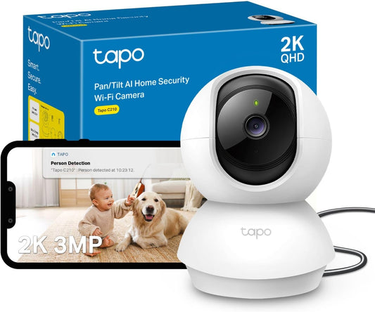 Tapo C210 2K 3MP Pan/Tilt Indoor Security Camera
