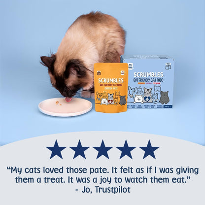 Scrumbles Grain Free Wet Cat Pate Pouch Selection 32x85g