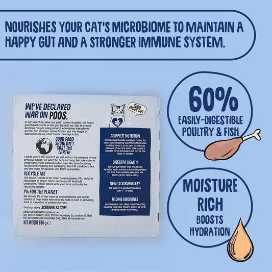 Scrumbles Grain Free Wet Cat Pate Pouch Selection 32x85g