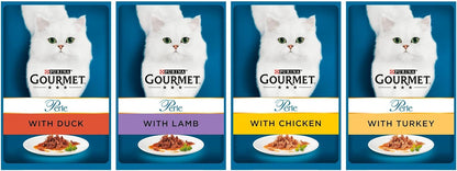 GOURMET Perle Chef's Collection Mini Fillets in Gravy Wet Cat Food 96x85g