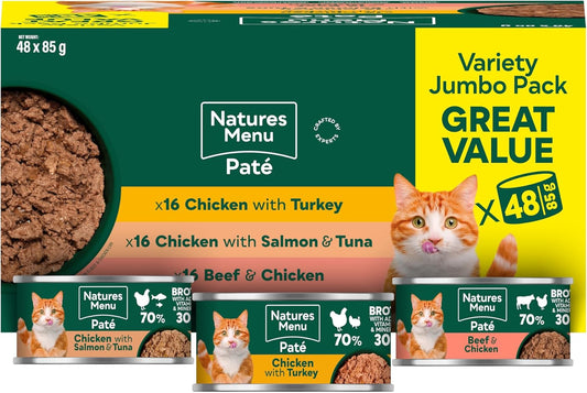 Natures Menu Wet food for Adult Cats - Multipack Paté - 12 x 85g