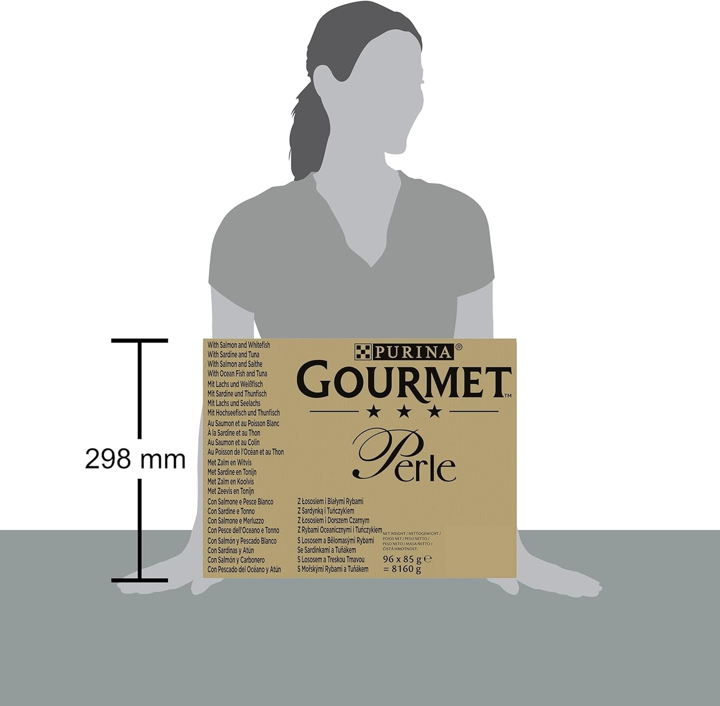 GOURMET Perle Seaside Duo Mini Fillets in Gravy Wet Cat Food 96x85g
