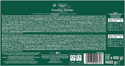 Natures Menu Country Hunter Multipack Game Meat Selection Canned Wet food for Dogs - 12 x 400g