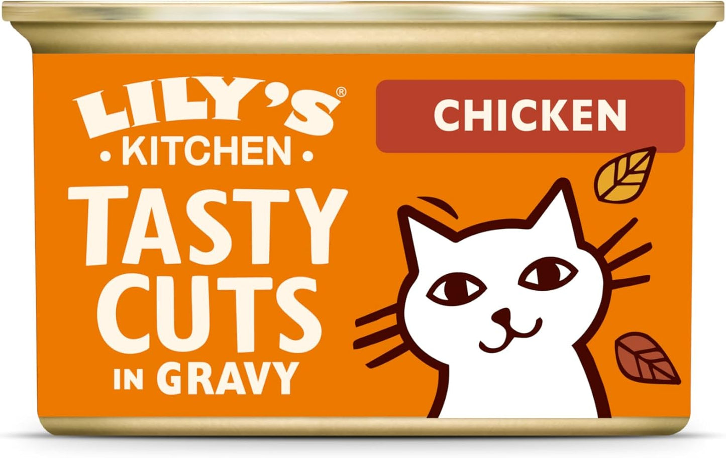 Lily’s Kitchen Made with a Natural Ingredients Tasty Cuts in Gravy with Chicken Adult Wet Cat Food 18 x 85g Tin