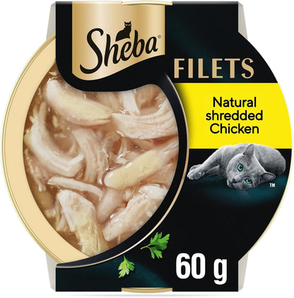 SHEBA Filets Adult Cat Food With Chicken in gravy 32x60g Tray