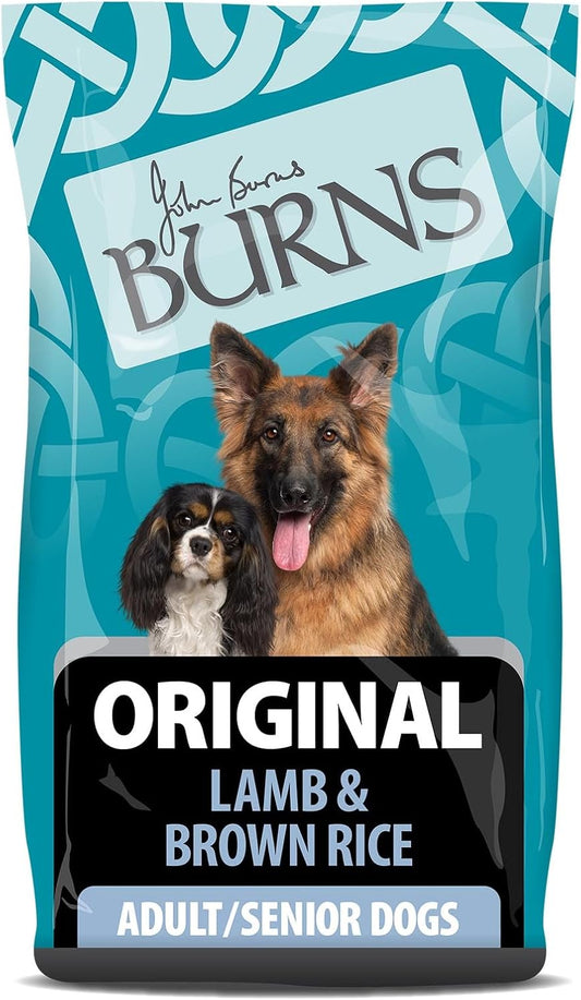 Burns Pet Nutrition Hypoallergenic Complete Dry Dog Food Adult and Senior Dog Original Lamb and Brown Rice 12 kg