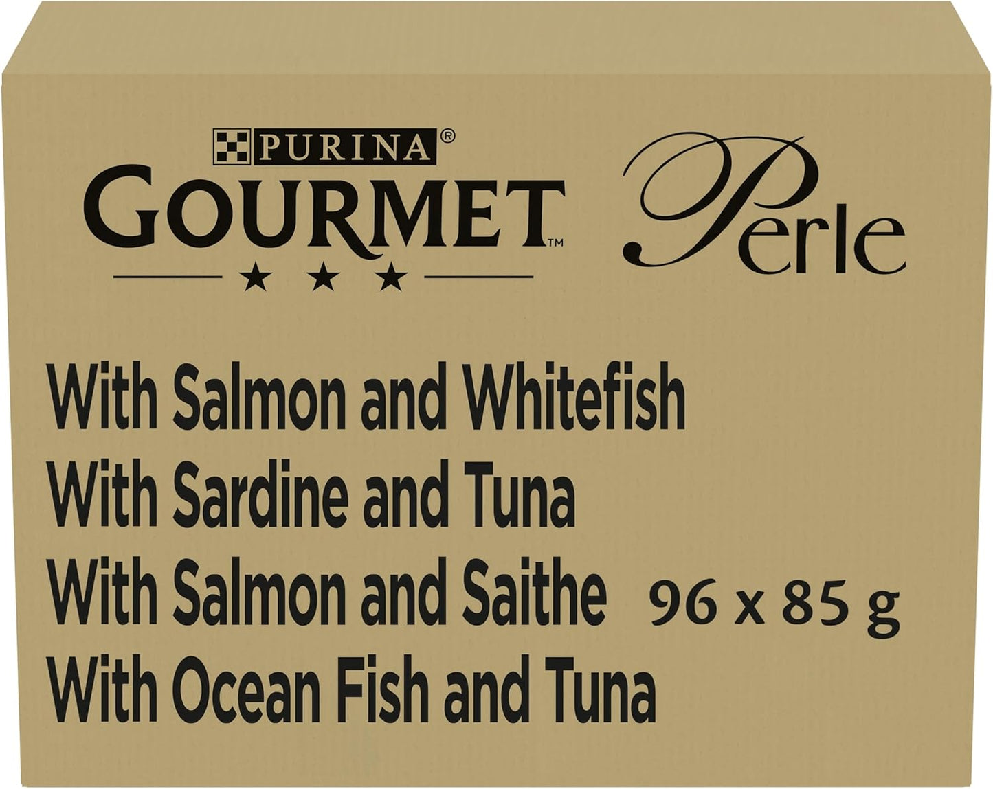 GOURMET Perle Seaside Duo Mini Fillets in Gravy Wet Cat Food 96x85g