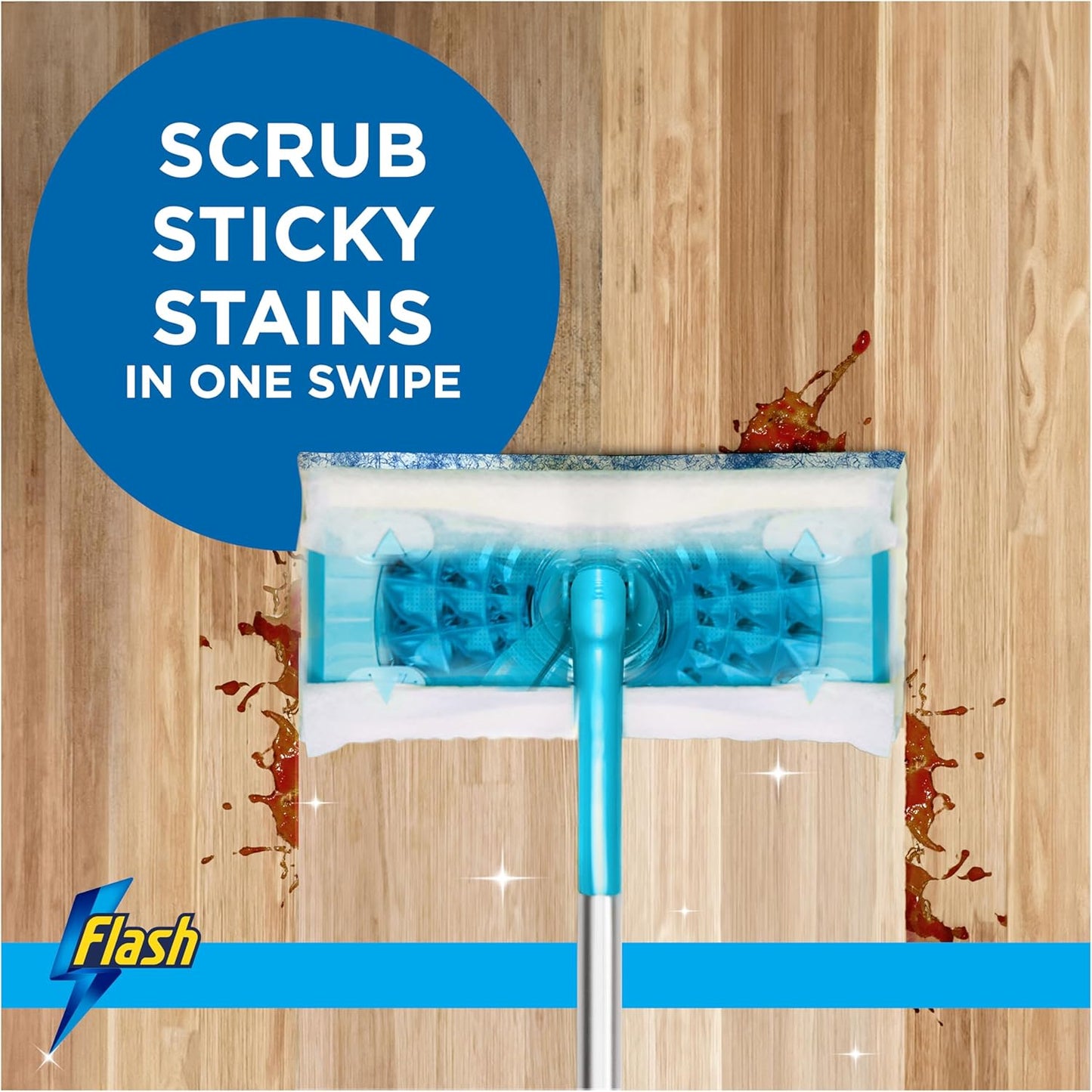 Flash Speedmop Wet Floor Cleaning Wipes, 48 Cloths (24 x 2), Antibac Lemon Multi-Surface