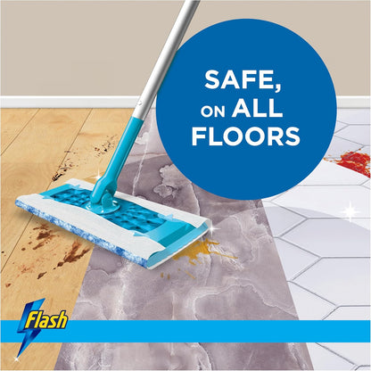 Flash Speedmop Wet Floor Cleaning Wipes, 48 Cloths (24 x 2), Antibac Lemon Multi-Surface