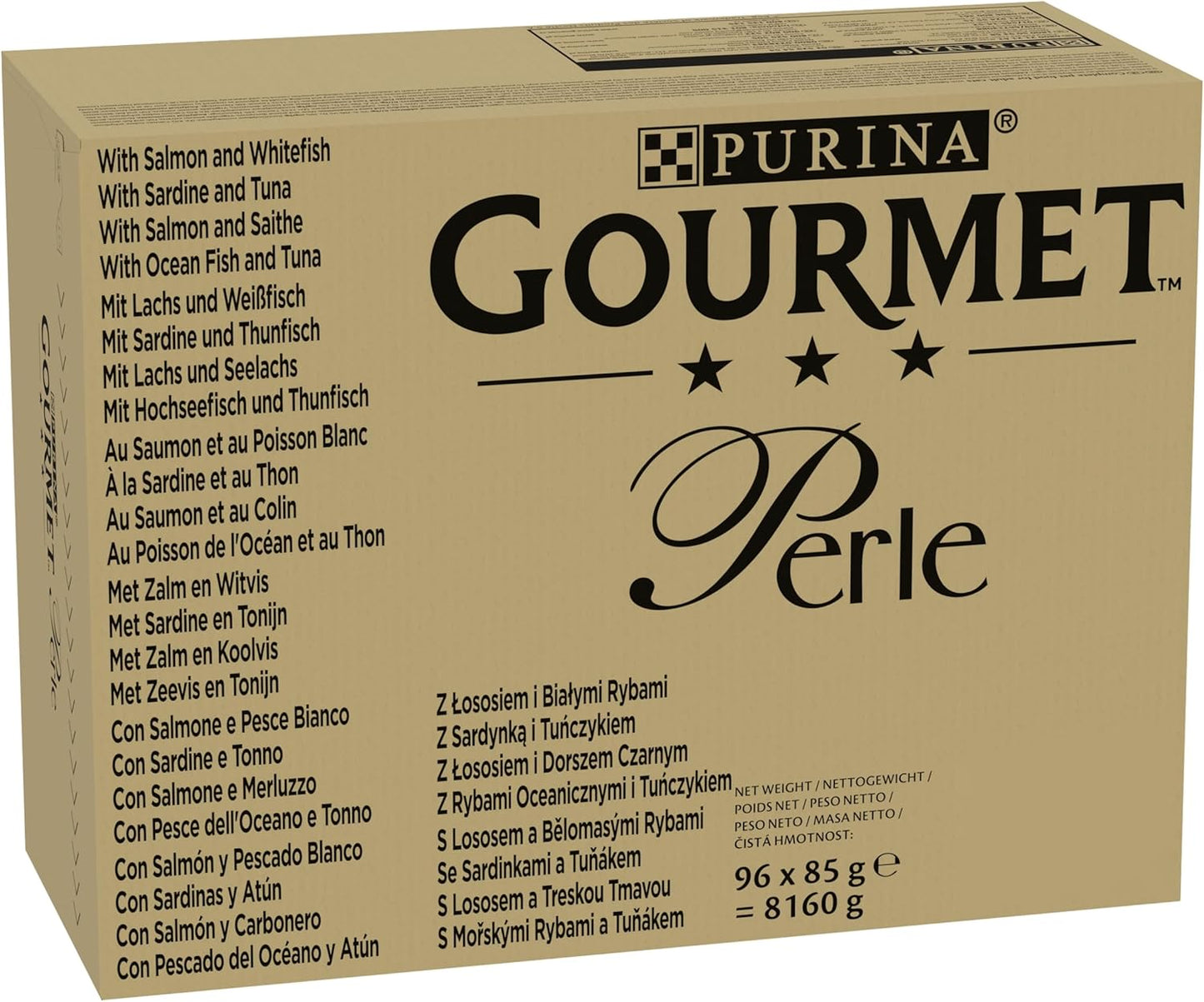 GOURMET Perle Seaside Duo Mini Fillets in Gravy Wet Cat Food 96x85g