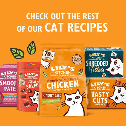 Lily’s Kitchen Smooth Paté, Complete nutrition, Cat Wet Food Multipack (32x85g) Tray for Adult Cats, Grain-Free Recipe With Natural Ingredients and With Freshly Prepared Meat & Offal