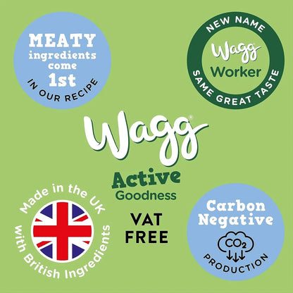 Wagg Active Goodness Complete Dry Adult Dog Food – Beef & Veg, 12kg