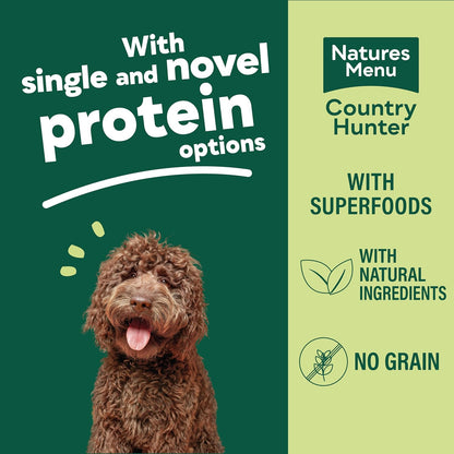 Natures Menu Country Hunter Multipack Game Meat Selection Canned Wet food for Dogs - 12 x 400g