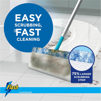 Flash Speedmop Wet Floor Cleaning Wipes, 48 Cloths (24 x 2), Antibac Lemon Multi-Surface