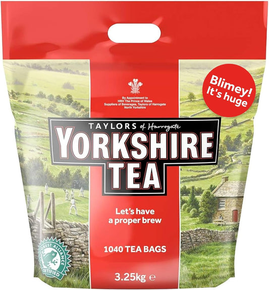 Yorkshire Tea Total 1040 Tea Bags (Pack of 3.25 kg)