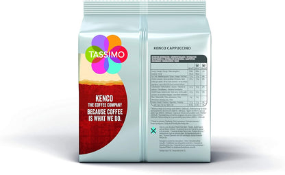 Tassimo Kenco Flat White Coffee Pods - 10 Packs (Total 80 Flat White Milky Coffee Drinks)