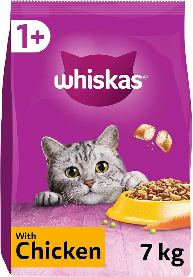 Whiskas 1+ Adult Dry Cat Food (Chicken) 7kg