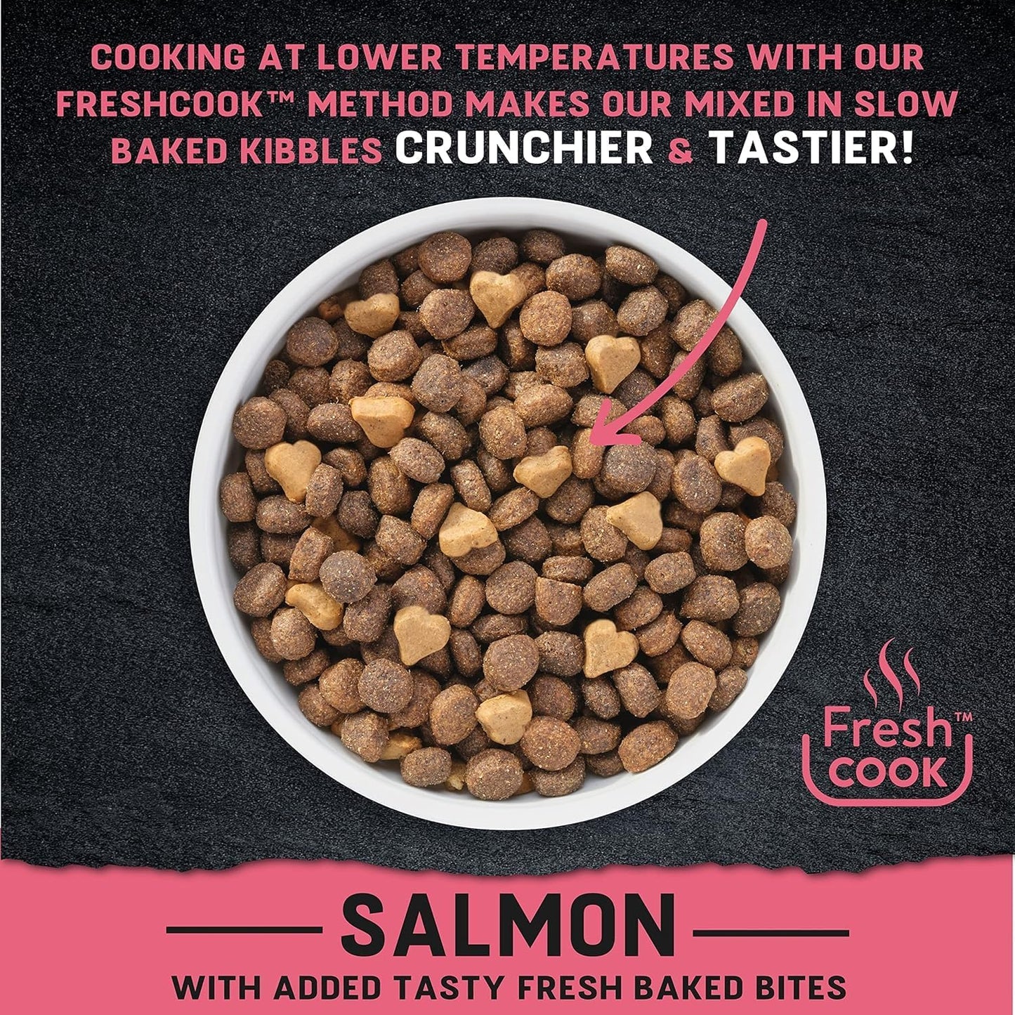 Harringtons Just 6 Complete Grain Free Dry Adult Dog Food Salmon 12kg - With Added Fresh Baked Bites