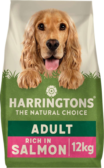 Harringtons Complete Dry Adult Dog Food Salmon & Potato 12kg - Made with All Natural Ingredients