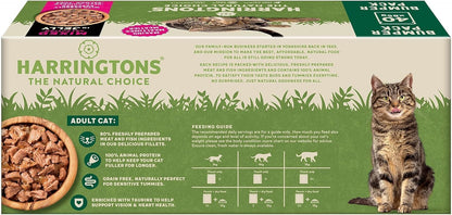 Harringtons Complete Wet Pouch Grain Free Hypoallergenic Adult Cat Food Mixed in Jelly Pack 40x85g