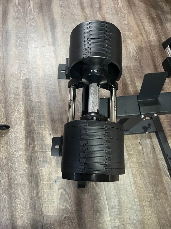 Adjustable Dumbbell Set (5-80 lbs) with Heavy-Duty Storage Stand – Ultra-Fast Weight Adjustment System for Home Gym Strength Training