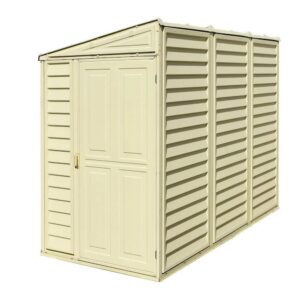 duramax 4ft x 8ft sidemate vinyl resin outdoor storage shed
