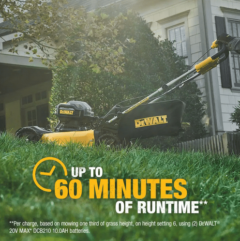 21.5 in. 20 v li ion cordless battery walk behind self propelled mower w/hedge,bare trimmer,blower,cleaner,pole/hand saw
