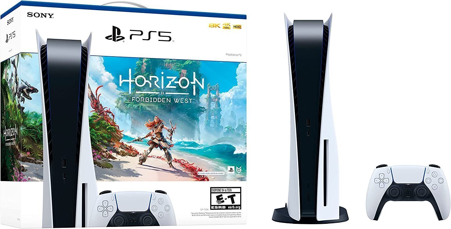 playstation 5 ps5 blu ray horizon forbidden west console bundle playstation 5 ps5 blu ray horizon forbidden west console bundle