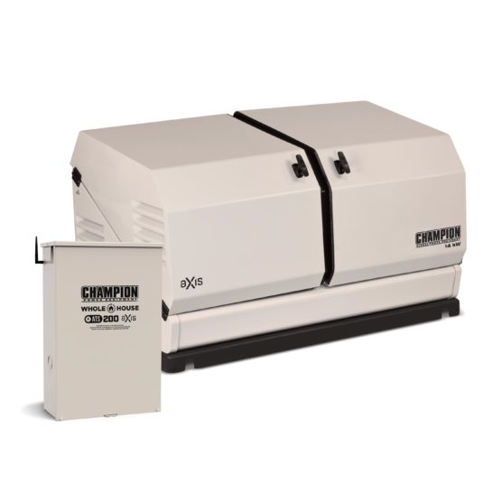 champion 14 kw axis home standby generator with 200 amp whole house switch (ca)