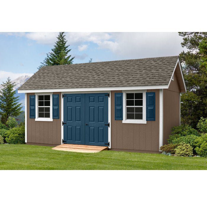 10 ft. w x 18 ft. d manufactured wood storage shed 10 ft. W x 18 ft. D Manufactured Wood Storage Shed