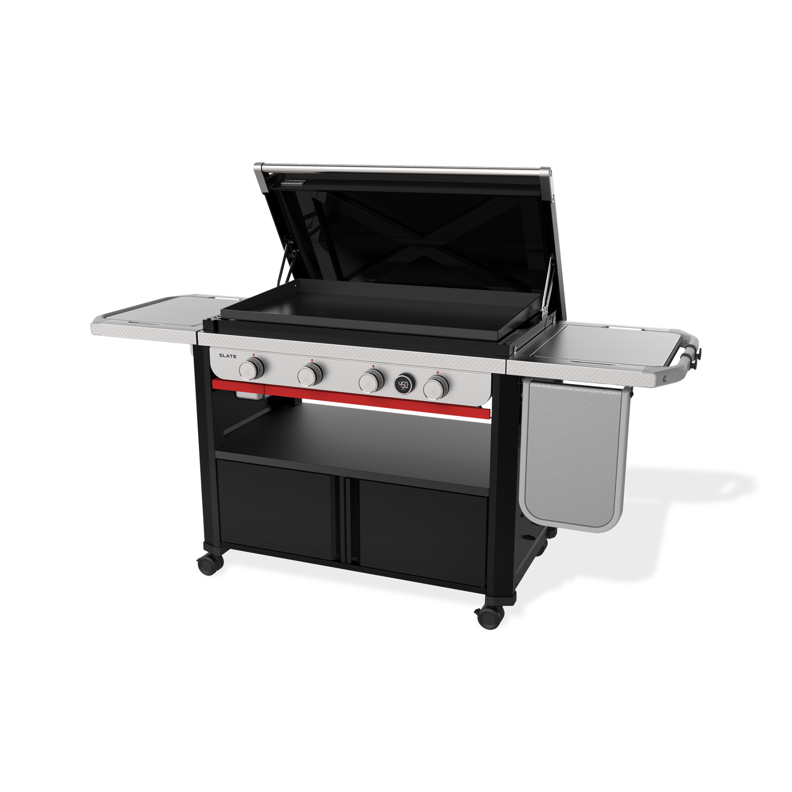 slate® 36″ rust resistant griddle with flip up side table (liquid propane) slate® 36″ rust resistant griddle with flip up side table (liquid propane)