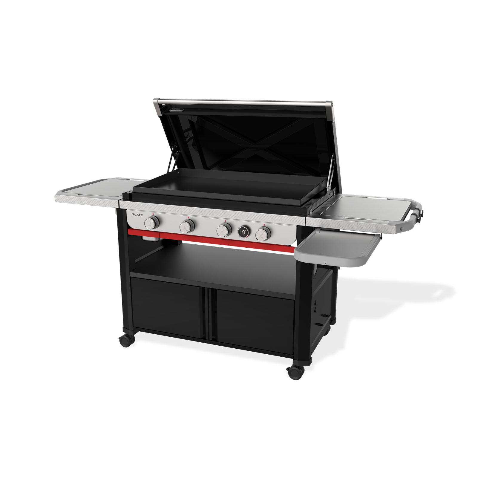 slate® 36″ rust resistant griddle with flip up side table (liquid propane) slate® 36″ rust resistant griddle with flip up side table (liquid propane)