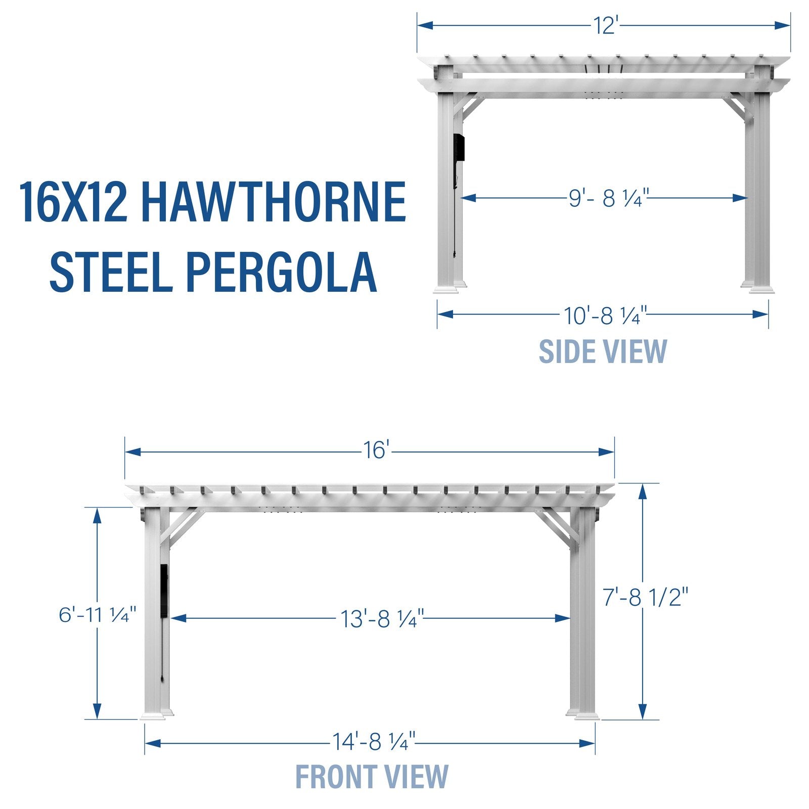16×12 hawthorne traditional steel pergola with sail shade soft canopy 16×12 hawthorne traditional steel pergola with sail shade soft canopy