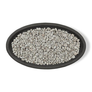 real flame 48.25 in. x 28.25 in. riverside oval propane gas fire bowl, shale