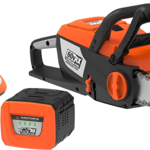 yard force yf60vrx 16″ electric chainsaw 60v lithium ion with fast charger new