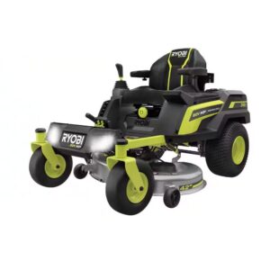 ryobi 80v hp brushless 42 in. battery electric cordless zero turn riding mower batteries and charger 80v batteries 40v