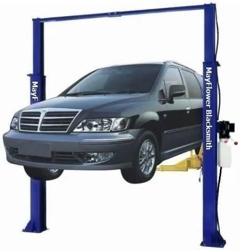 mayflower blacksmith heavy duty clear floor two post lift car lift cf 9000 lbs