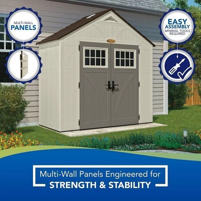 suncast bms8400d “4 x 8” tremont storage shed suncast bms8400d “4 x 8” tremont storage shed