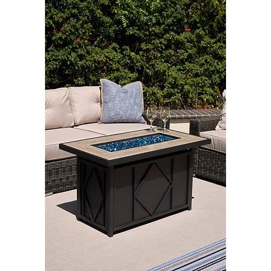 heatmaxx 42 in. rectangular propane gas fire table