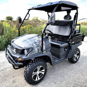 200cc hunting utv gas golf cart vx with real flip seat contender camo edition