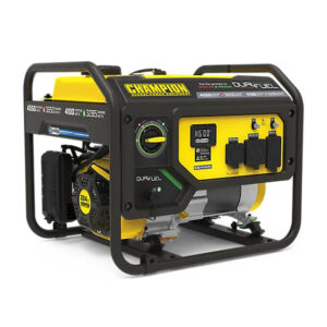 new!champion power equipment 4550 watt dual fuel rv ready portable generator with co shield, 200970