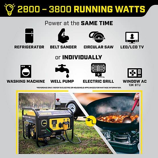 new!champion power equipment 4550 watt dual fuel rv ready portable generator with co shield, 200970 new!champion power equipment 4550 watt dual fuel rv ready portable generator with co shield, 200970