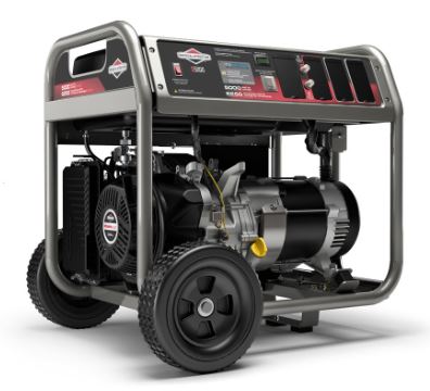 briggs and stratton 5000 watt portable generator w/ co guard #30737
