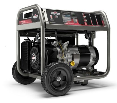 briggs and stratton 5750 watt portable generator w/ co guard #30738