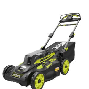ryobi 40v brushless 20 in. cordless walk behind self propelled lawn mower with 6.0 ah battery & charger